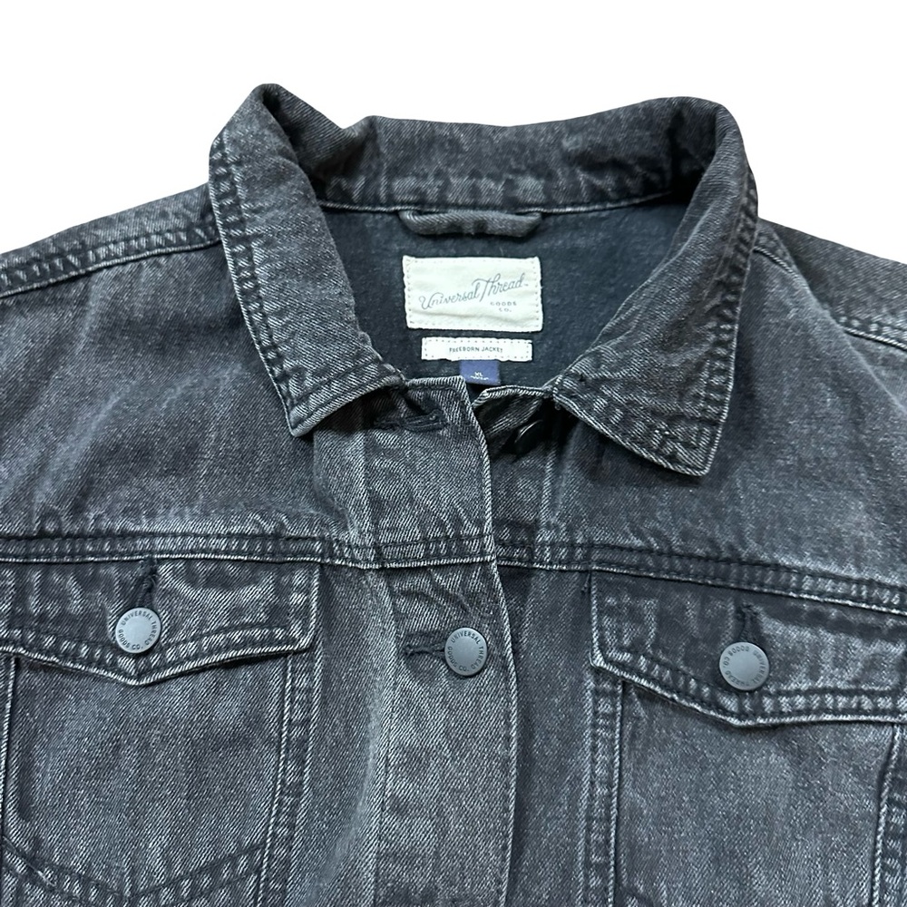Universal Thread Freeborn Jacket Black Denim XL B… - image 3
